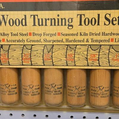 New in the Package Buck Bros. 8 piece Wood Turning Tools