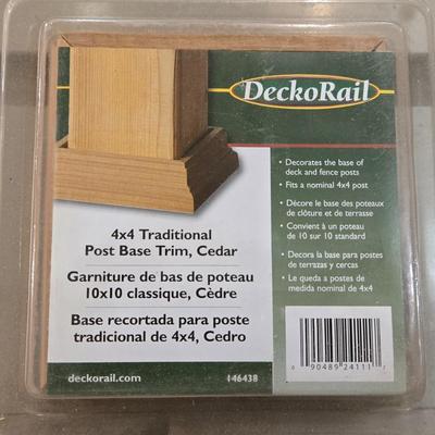 4 Packages of New Post Base Trim