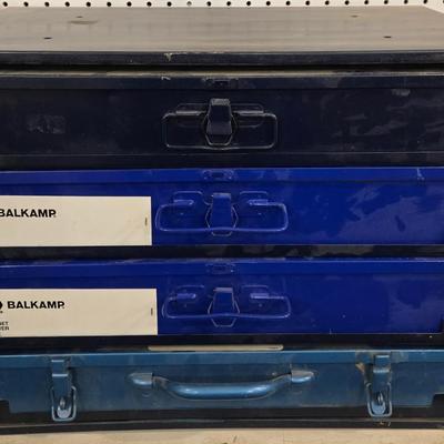 Metal Napa 4 Drawer Organizer filled with Hardware