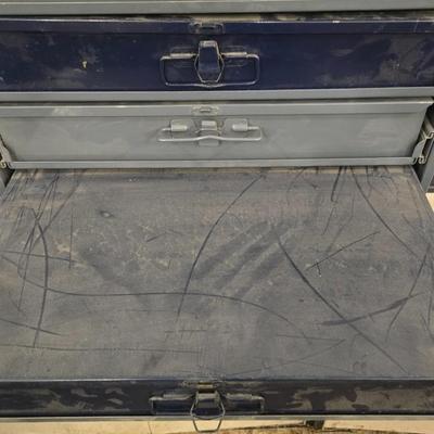 Metal Napa 4 Drawer Organizer filled with Hardware