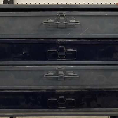 Metal Napa 4 Drawer Organizer filled with Hardware