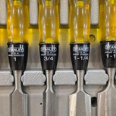 Stanley Chisel Set in the Case