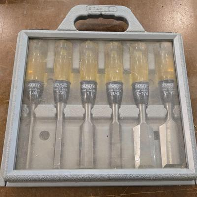 Stanley Chisel Set in the Case