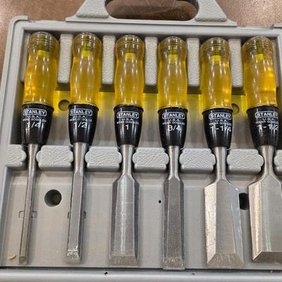 Stanley Chisel Set in the Case