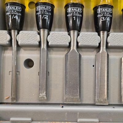 Stanley Chisel Set in the Case