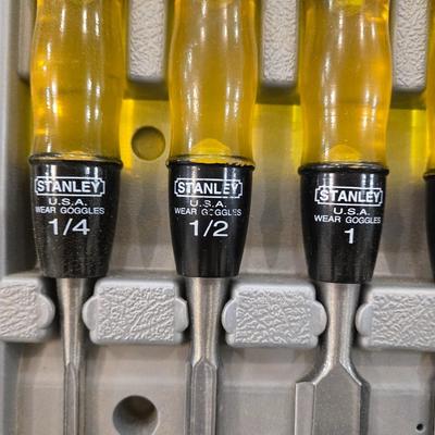 Stanley Chisel Set in the Case