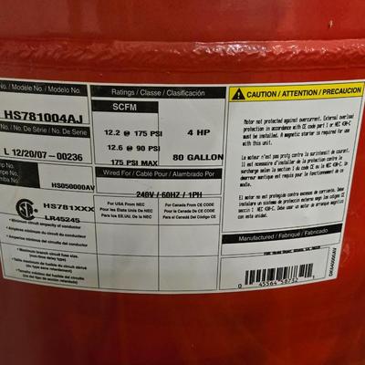 Husky Pro 80 Gallon Air Compressor