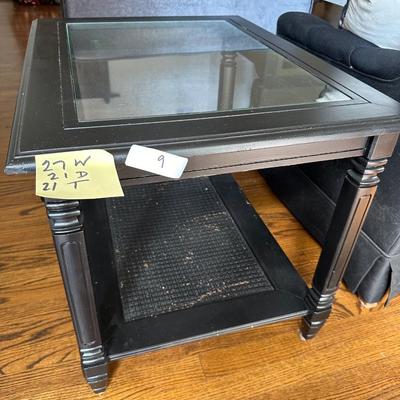PAIR PAINTED VINTAGE END TABLES