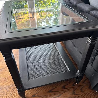 PAIR PAINTED VINTAGE END TABLES