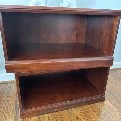 STACKING CUBE WOOD SHELF UNIT