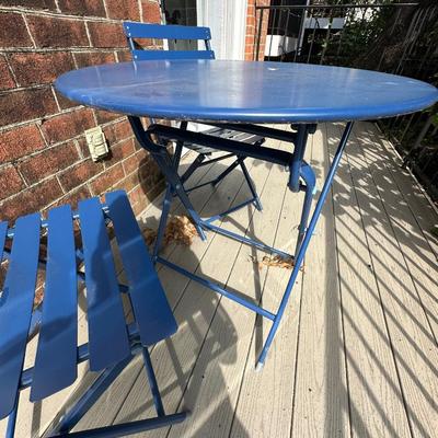 BLUE BISTRO PATIO SET