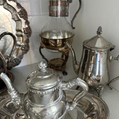 MISC SILVERPLATE SERVING PIECES