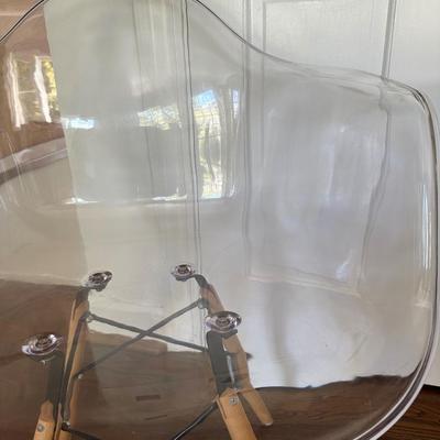 CLEAR ACRYLIC CHAIR PAIR