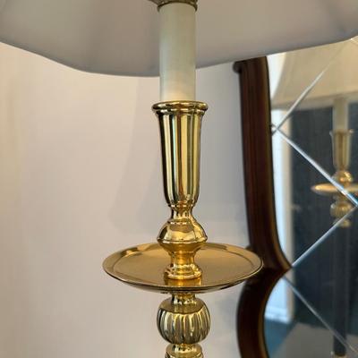 GOLD-BLACK CANDLESTICK LAMP
