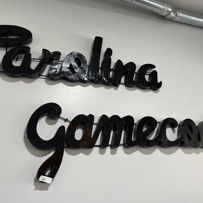 CAROLINA GAMECOCKS RECYCLED METAL WALL SIGN