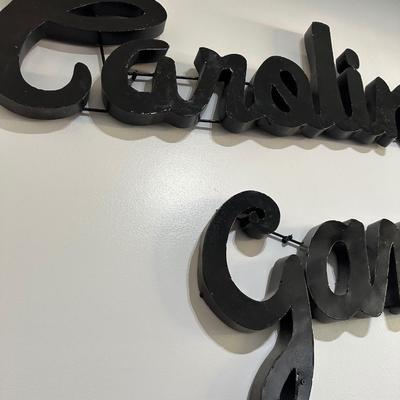 CAROLINA GAMECOCKS RECYCLED METAL WALL SIGN