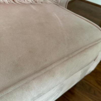 PAIR PINK UPHOLSTERED CHAIRS