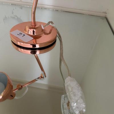 COPPER COLORED DESK LAMP