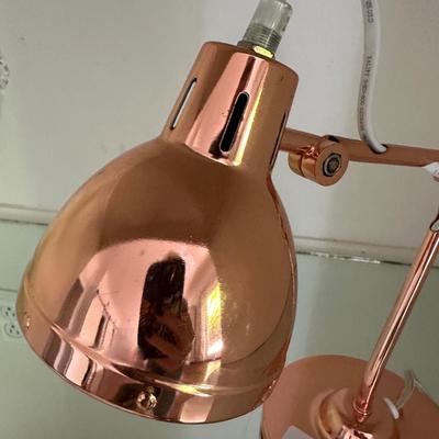 COPPER COLORED DESK LAMP
