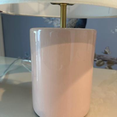 PAIR PINK LAMPS