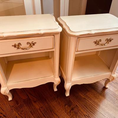 PAIR FRENCH PROVINCIAL NIGHTSTANDS