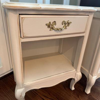 PAIR FRENCH PROVINCIAL NIGHTSTANDS