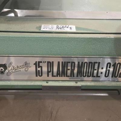Grizzly 15" Planer