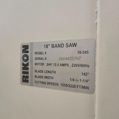 Rikon Band Saw with Blades