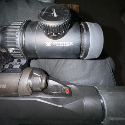 Savage 6.5 × .284 Norma in a MDT Chassis witg Luth AR Buttstock and a Vortex Cantilever Mount with Vortex Ammo