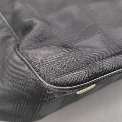CHANEL Black Nylon Travel Line Signature Tote