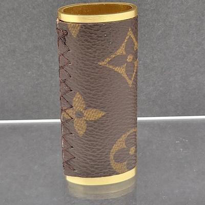 LV Leather Wrapped Lighter Case
