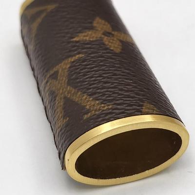 LV Leather Wrapped Lighter Case