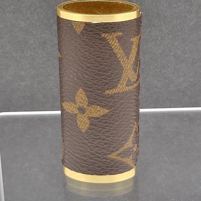LV Leather Wrapped Lighter Case