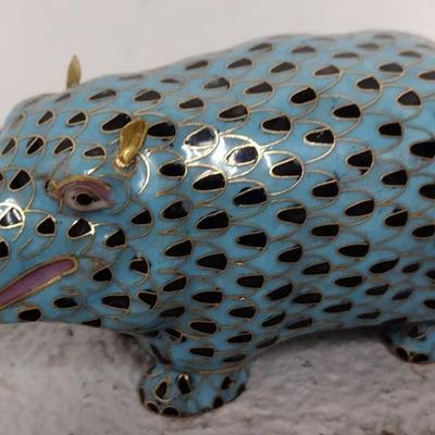Cloisenne Hippo