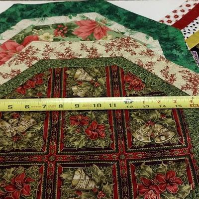 4 Octagon quilted Table mats