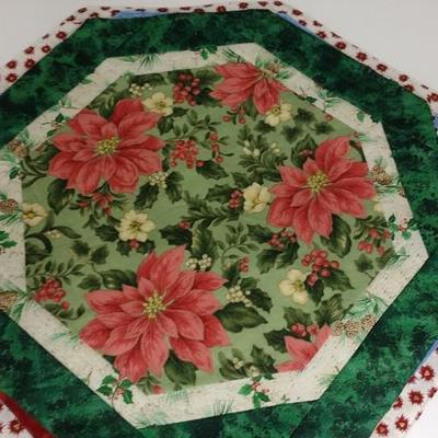 4 Octagon quilted Table mats