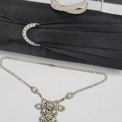 Vintage Rhinestone Jewelry & Evening Bag