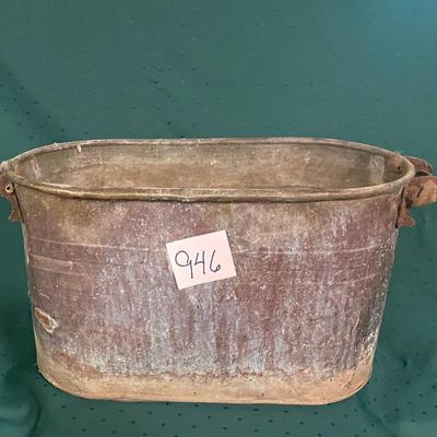 Vintage Copper Boiler Wash Tub