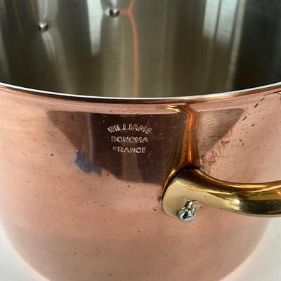 793 New Williams Sonoma Copper Stock Pot