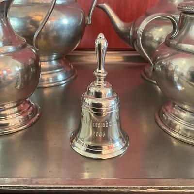 708 Pewter Coffee/Tea Set With Tray