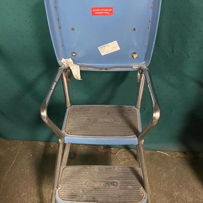 Vintage MCM Cosco Kitchen Step Stool Chair