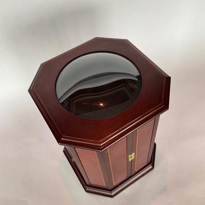 811 Mahogany Glass top Showcase