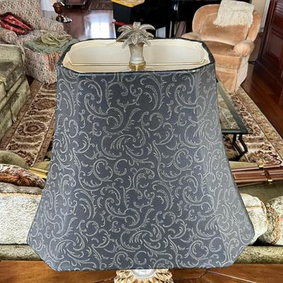 718 Silver/Gold Accent Pineapple Lamp