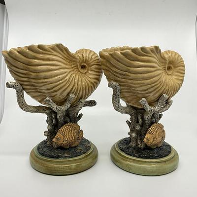 726 Pair of Decorative Nautilus