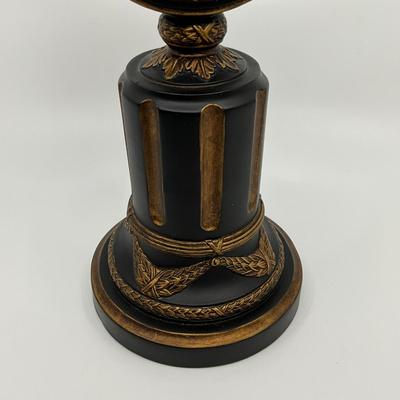 733 Decorative Black & Gold Desk Clock