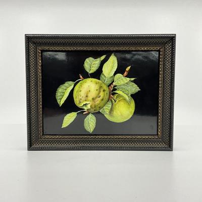 756 Anna Weatherly Green Apple Painted Ceramic