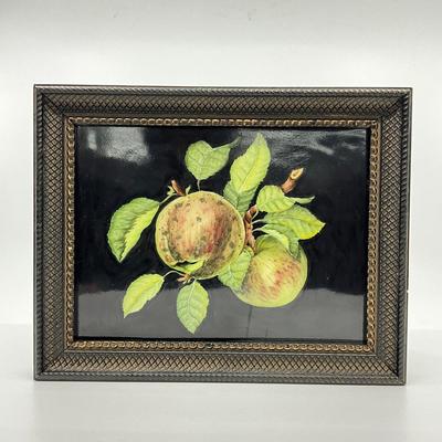 757 Anna Weatherly Green Apple Painted Ceramic