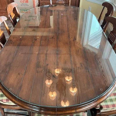 760 Hickory Chair Old French Country Table With Eight Chairs