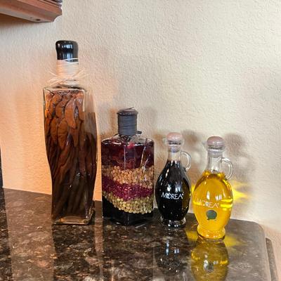766 Lot of Decorative Oil Bottles