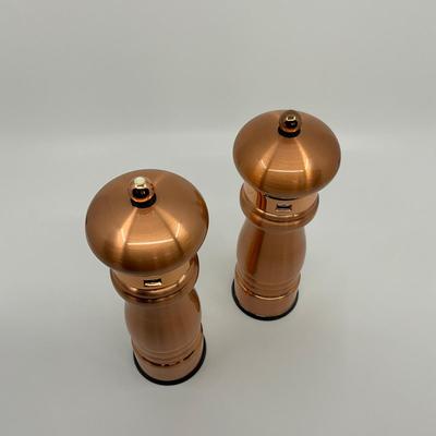 768 Pair of William Bounds LTD Copper Salt and Pepper Grinders